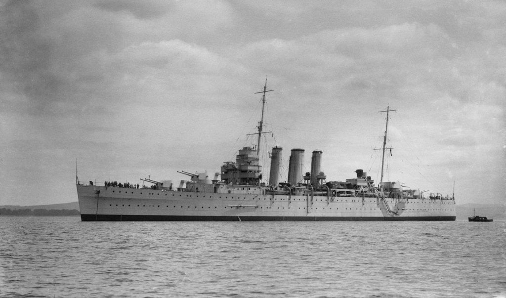 Detail of Heavy cruiser HMS 'Shropshire' (1928) by unknown