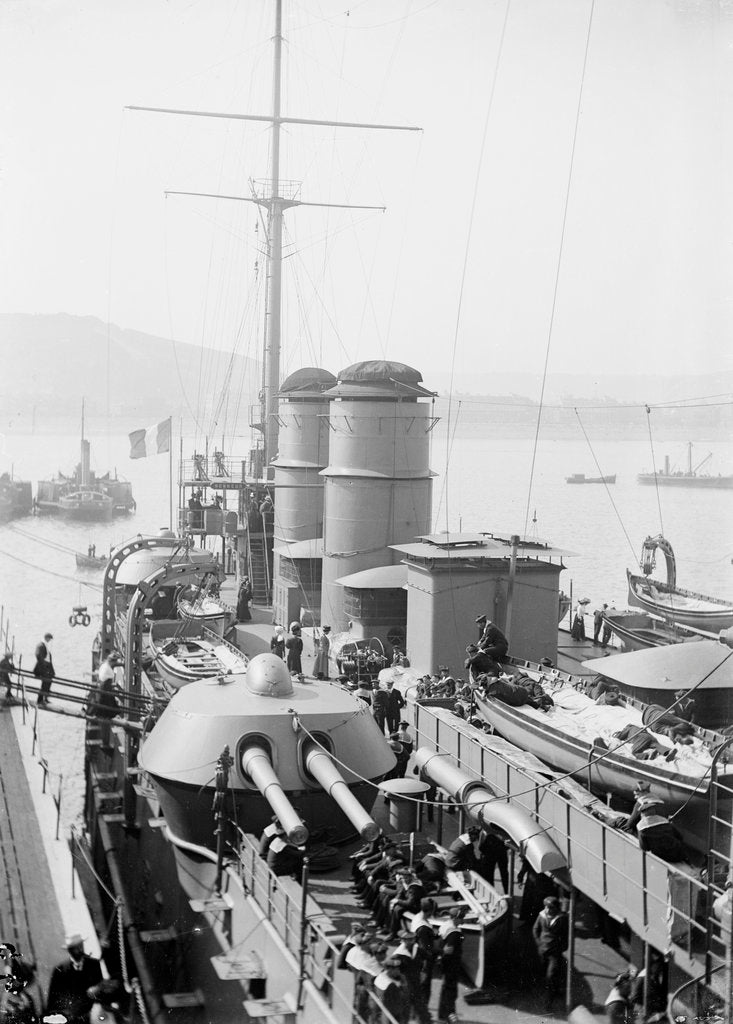 Detail of Armoured cruiser 'Leon Gambetta' (Fr, 1901) by unknown