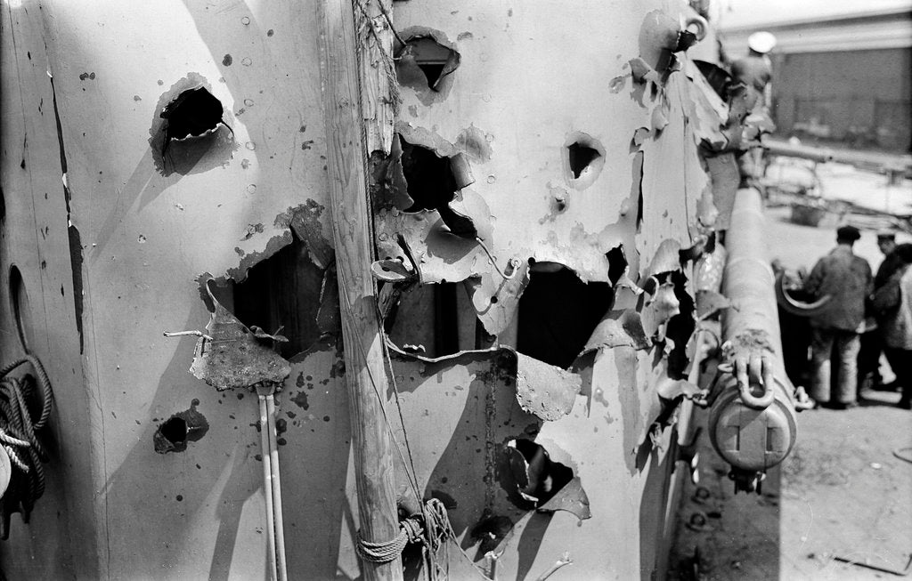 Detail of HMS 'Warspite' (1913) by unknown