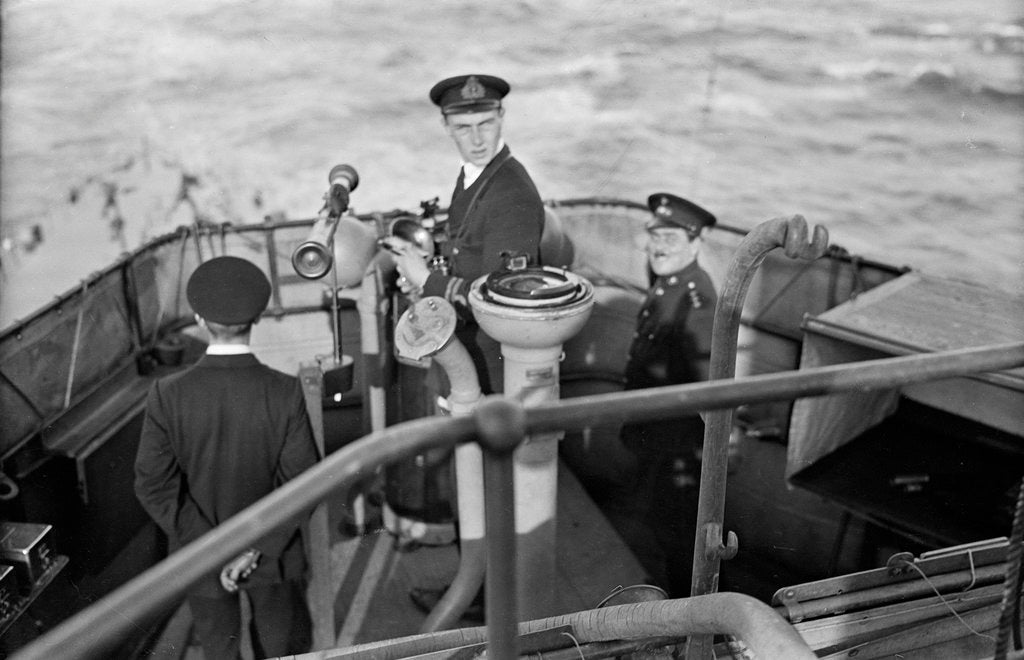 Detail of HMS 'Queen Elizabeth' (1913), the compass platform by unknown