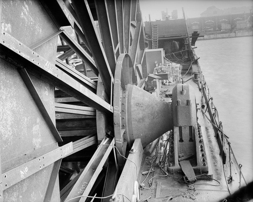 Detail of 'Persephone' (1938), on board the former hopper barge W24 by unknown