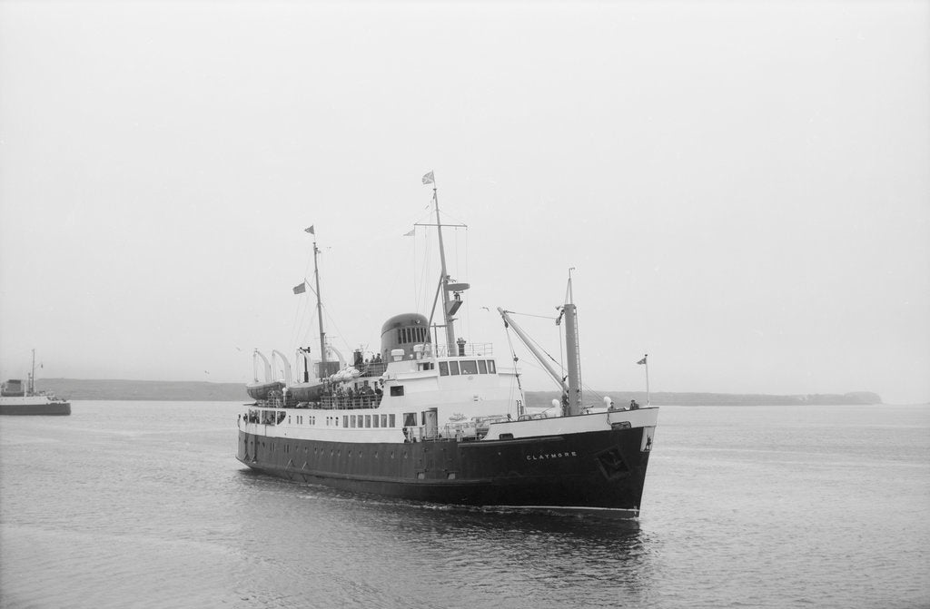 Detail of 'Columba' (Br, 1878) paddle steamer, (Glasgow - Ardrishaig service), David MacBrayne by unknown