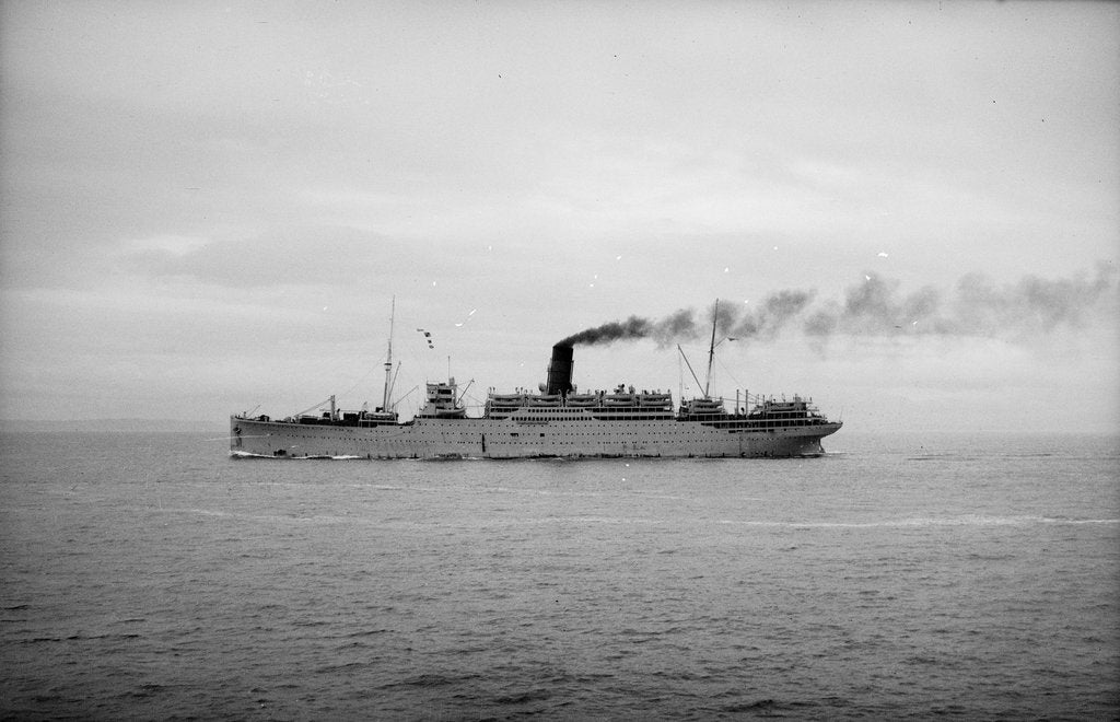Detail of Passenger liner 'Scythia' (1920) by unknown