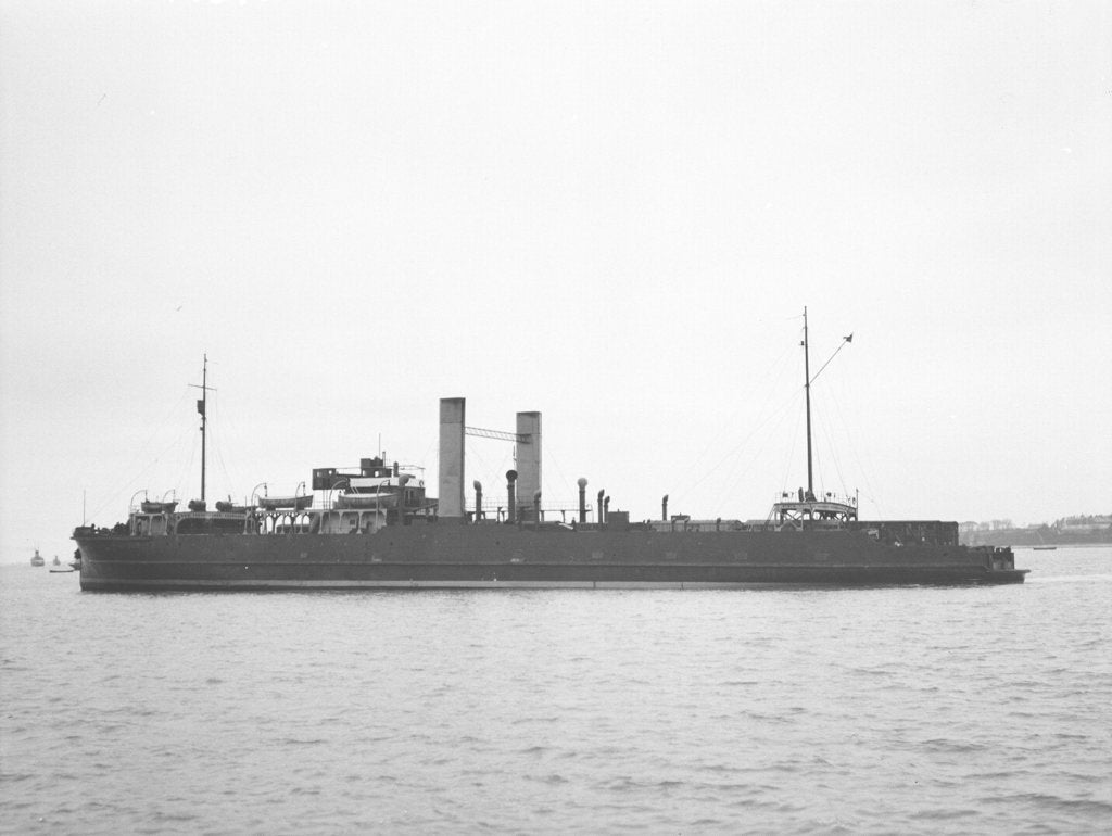 Detail of A port near beam view from just aft of broadside of Train Ferry No. 1 (1917) by unknown