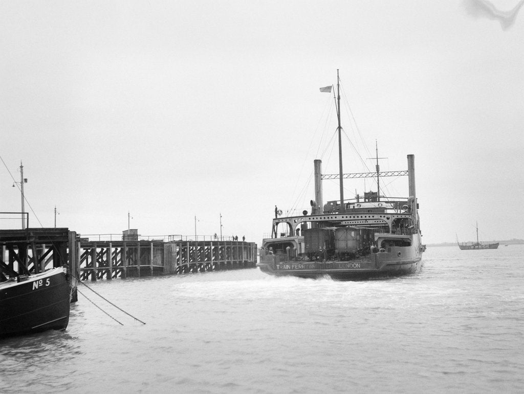 Detail of Starboard stern view of Train Ferry No. 1 by unknown