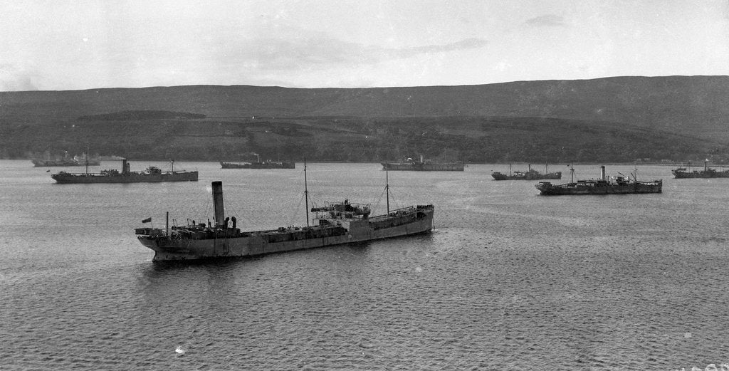 Detail of Convoy of ships in Lamlash Bay, Isle of Arran, Scotland by Anonymous
