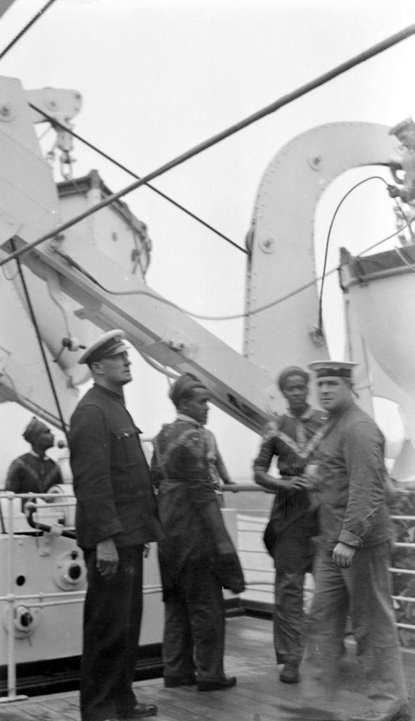 Detail of Scene on board passenger liner 'Strathnaver' (Br, 1931) by unknown