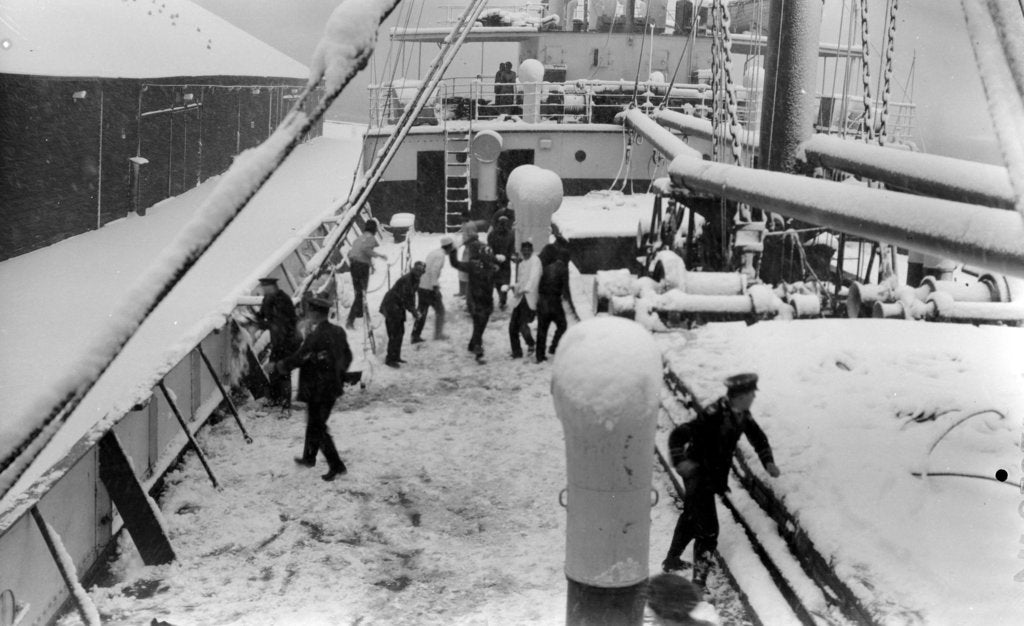 Detail of Scene on board passenger liner 'Strathnaver' (Br, 1931) by unknown