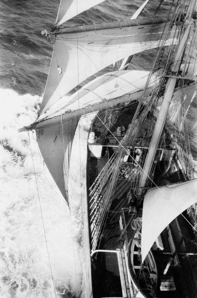 Detail of Looking down on the bows by Alan Villiers