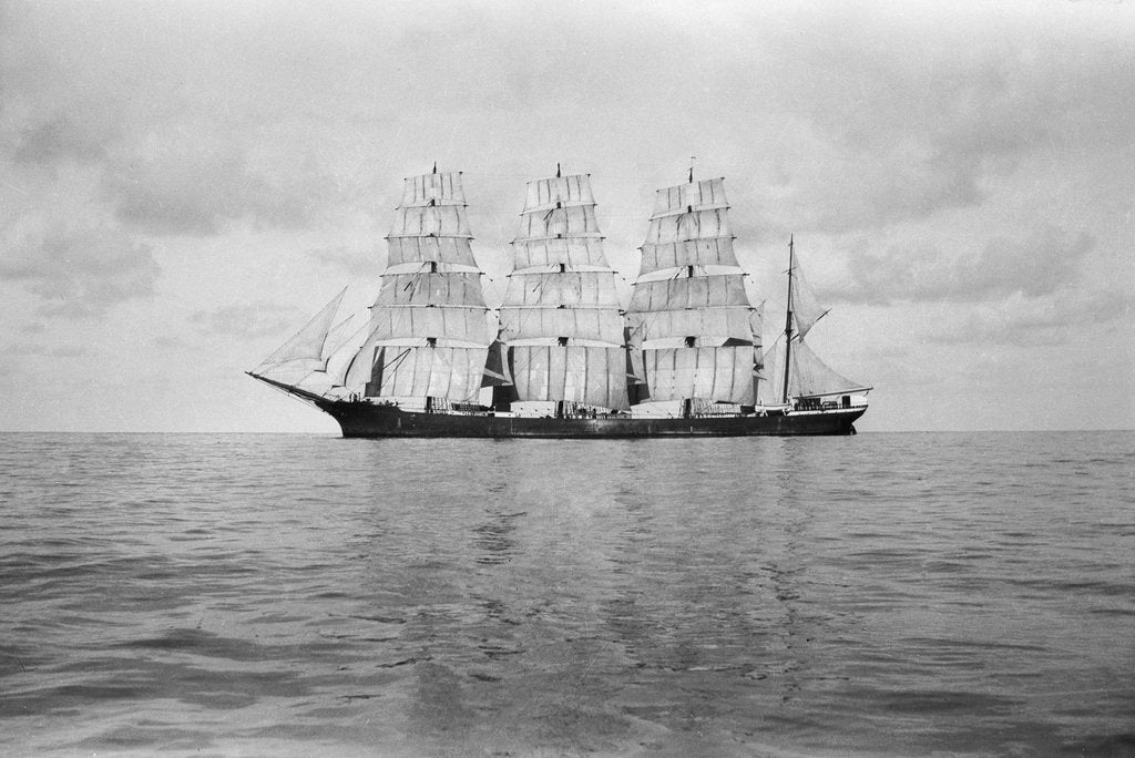 Detail of Portrait of the 'Parma' by Alan Villiers