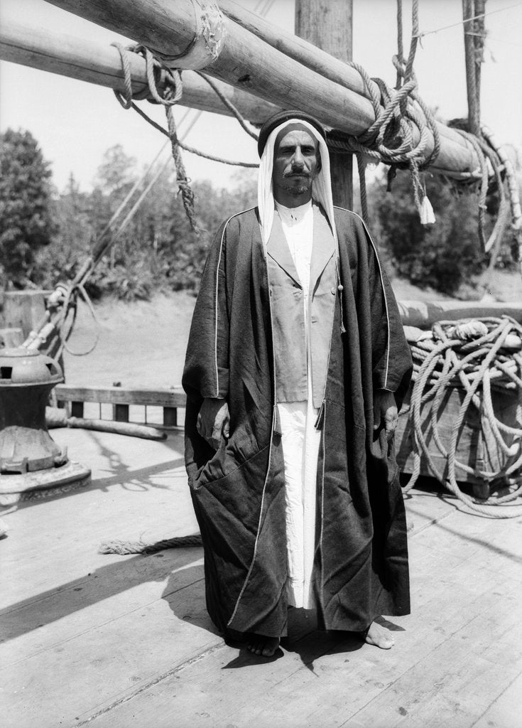 Detail of Hamed bin Salim, mate of the 'Triumph of Righteousness', in the Rufiji Delta by Alan Villiers