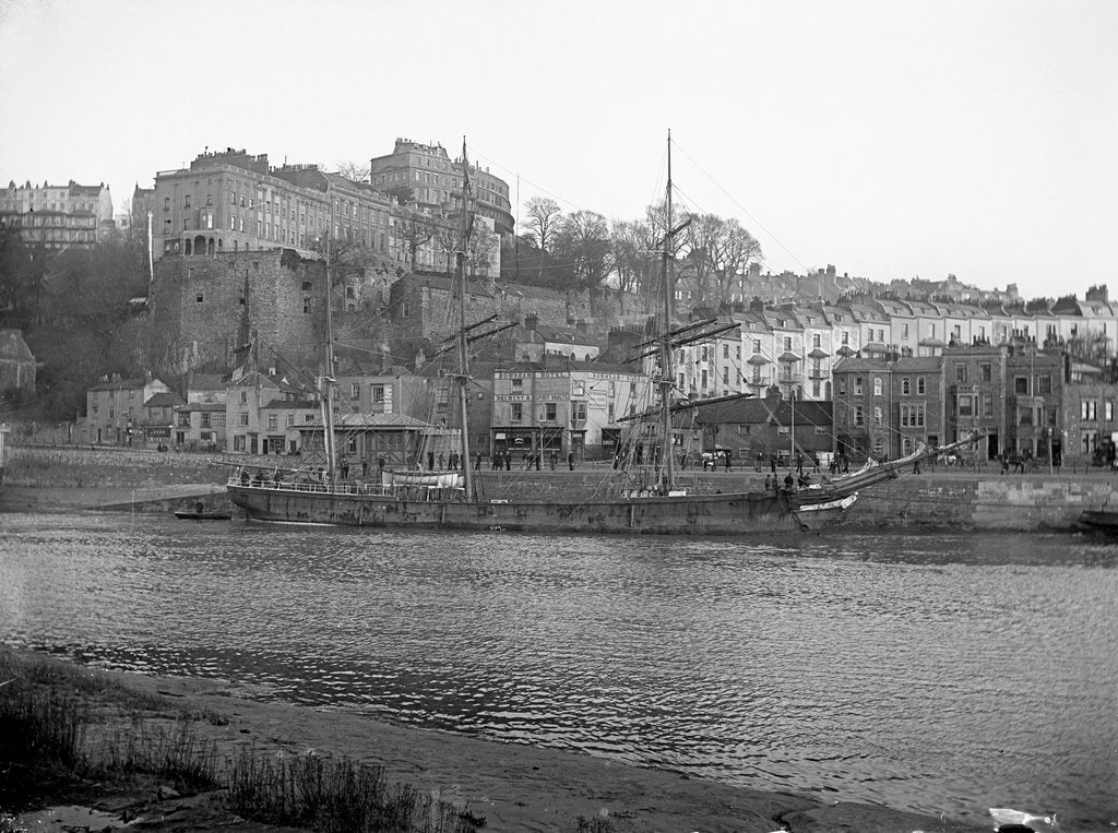 Detail of The 'Scottish Lassie' (Br, 1877) under tow at Bristol by unknown