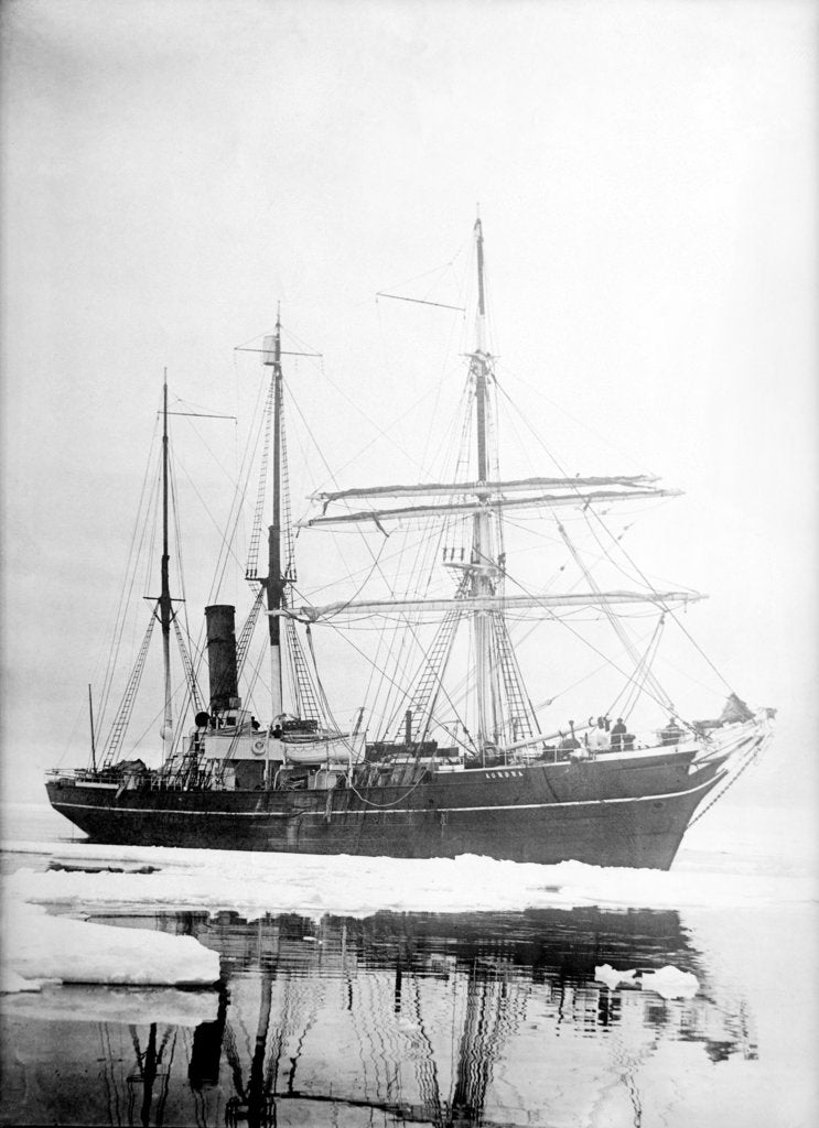 Detail of 'Aurora' (Br, 1876) Sir Ernest Shackleton's exploration vessel amongst the ice by unknown
