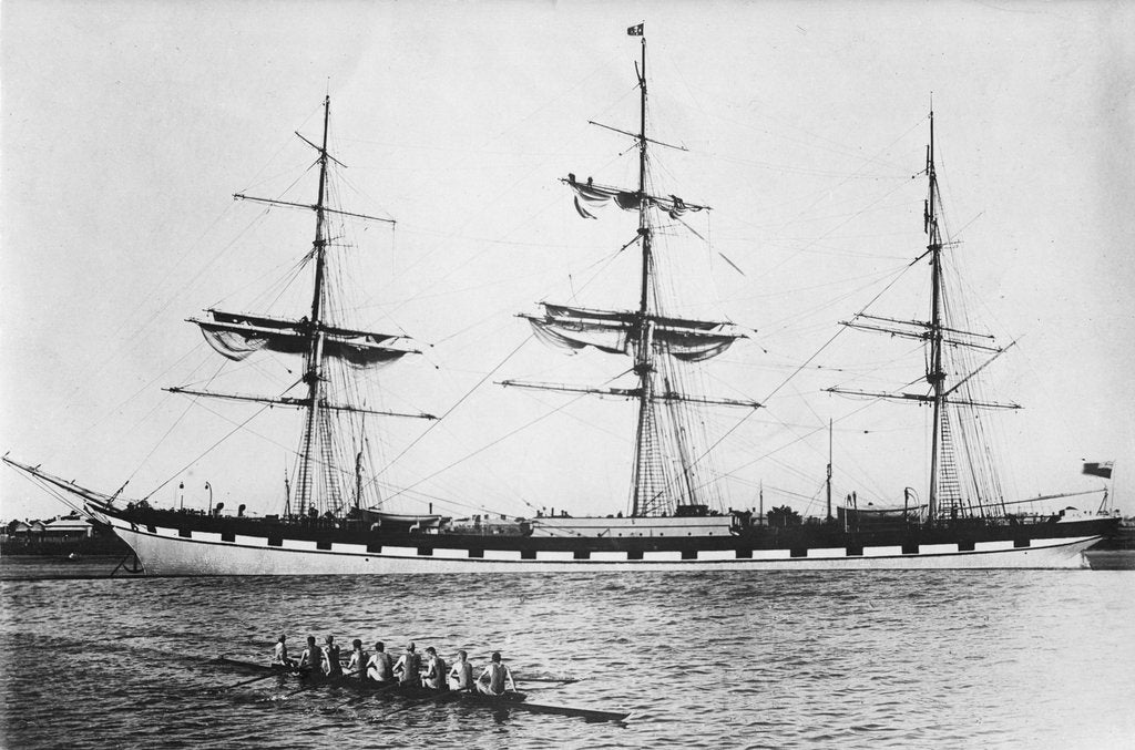 Detail of 'Toxteth' (Br, 1887) at anchor by unknown