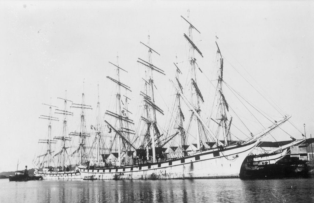 Detail of Cap Horn' (Fr, 1888) at Bruges, alongside 'AD Bordes', to the left is 'Wulfran Puget by unknown