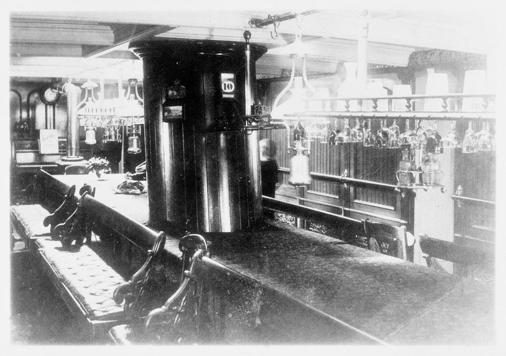 Detail of The 'Harbinger' (Br, 1876) interior of the saloon by unknown