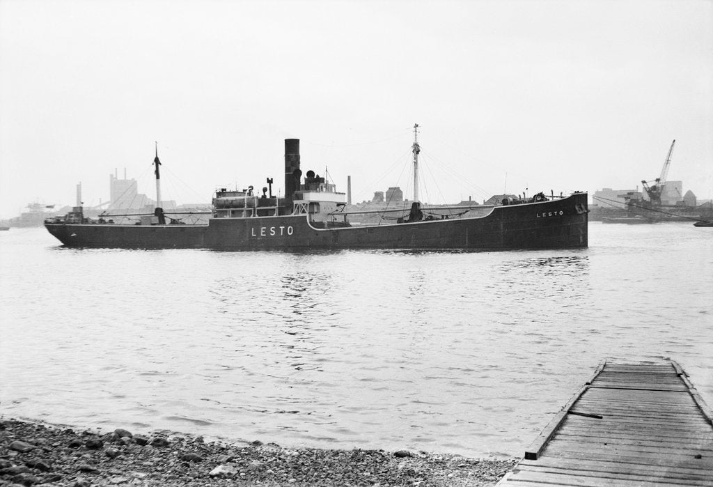 Detail of The 'Lesto' (1918) on Charlton Buoys, River Thames by unknown