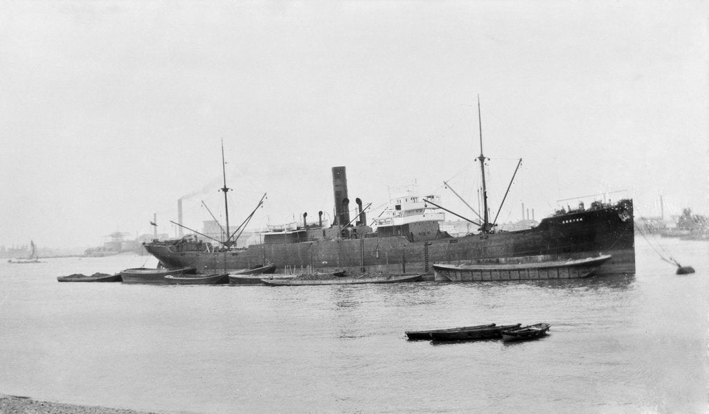 Detail of SS 'Kenton' (Br, 1927) on Charlton Buoys, River Thames by unknown
