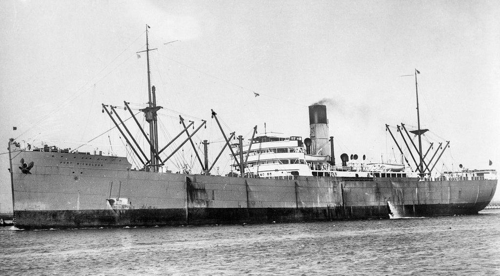 Detail of 'Port Nicholson' (Br, 1919), under tow off Gravesend by unknown