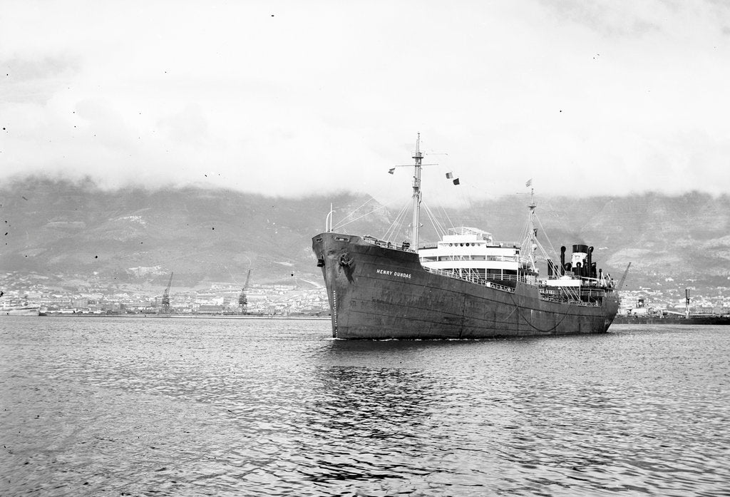 Detail of 'Henry Dundas' (Br, 1937) in Cape Town Harbour by Anonymous
