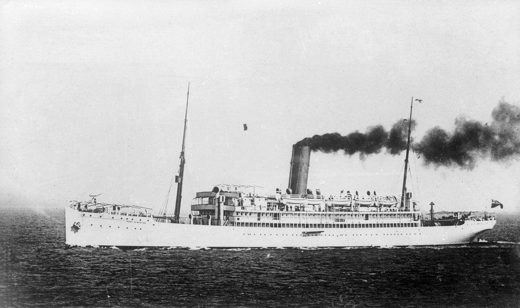 Detail of 'Port Kingston' (Br,1904) under way by unknown