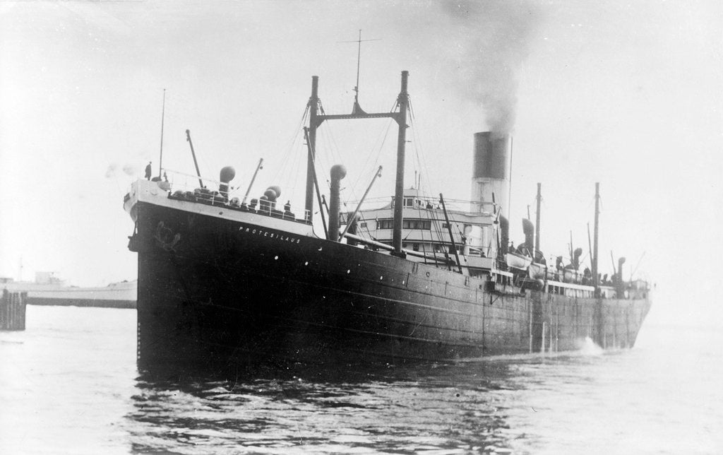 Detail of The 'Protesilaus' (Br, 1910) under way by unknown