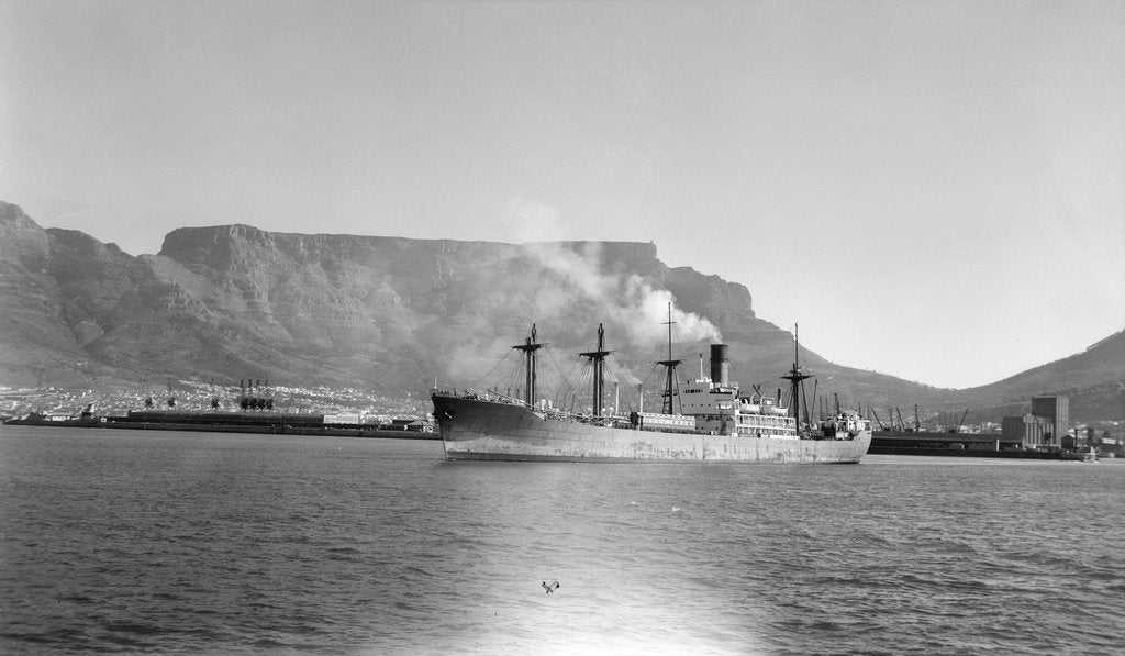 Detail of 'Good Hope Castle' (Br, 1945), in Cape Town harbour by unknown