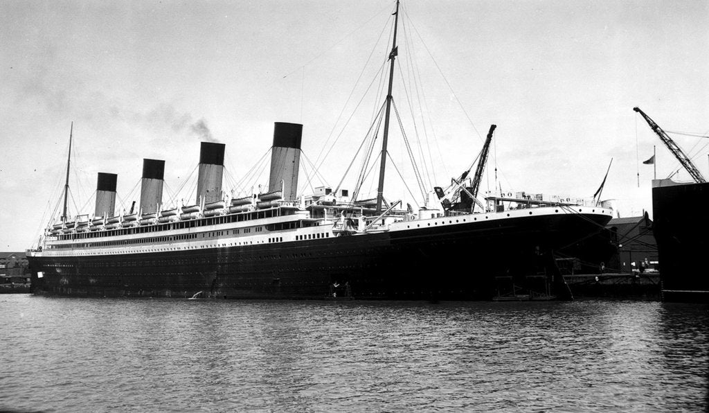 Detail of 'Olympic' passenger liner by unknown