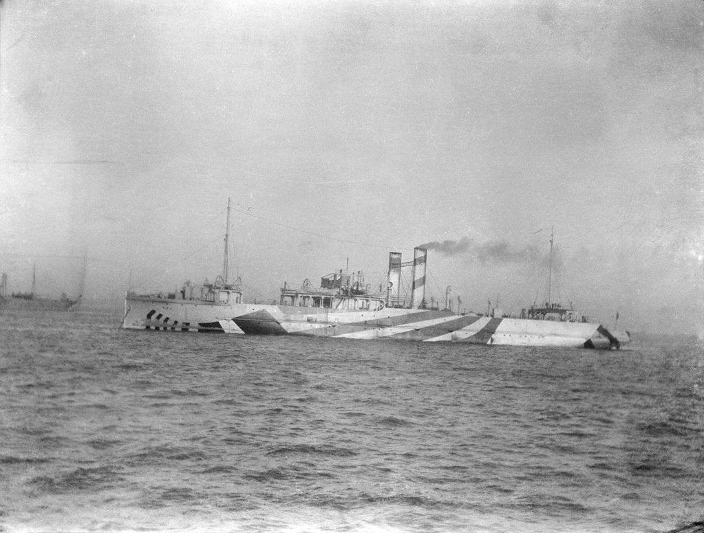 Detail of Port side view just forward of the broadside of Train Ferry No. 1 (1917) by unknown