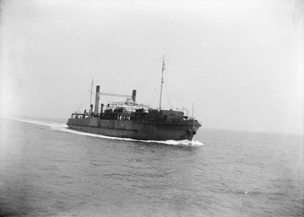 Detail of Starboard bow view of Train Ferry No. 2 (1917) by unknown