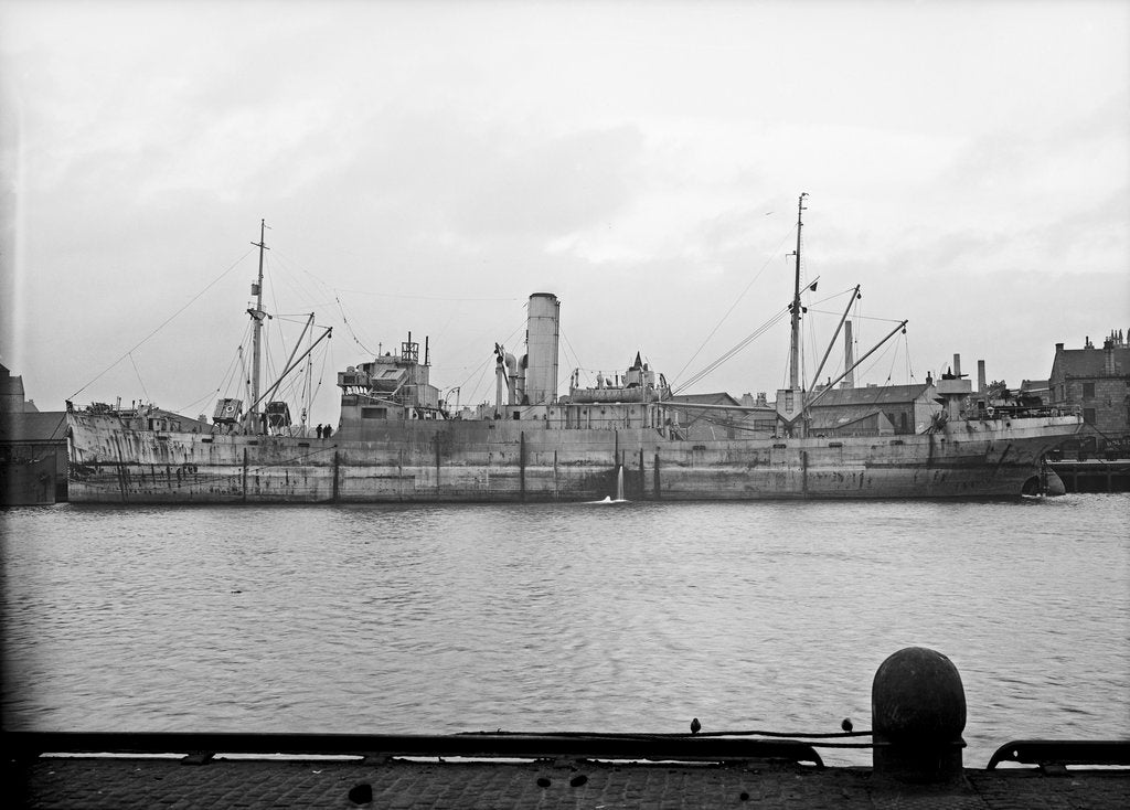 Detail of 'Blairdevon' (Br, 1925) at Waterloo Quay, Victoria Dock, Aberdeen by unknown