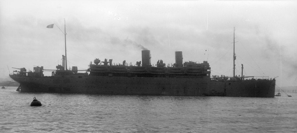 Detail of 'Cuba' (Br, 1923) at moorings by unknown
