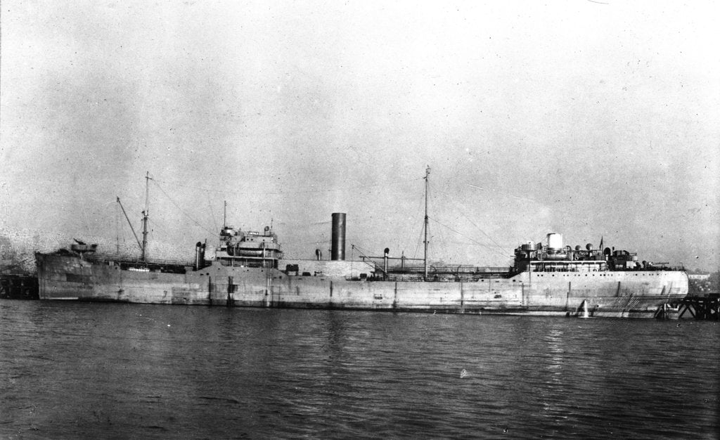 Detail of The 'Empire Emerald' (Br, 1941) at quayside by unknown