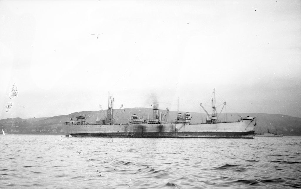 Detail of 'Fort Columbia' (1943) at anchor by unknown