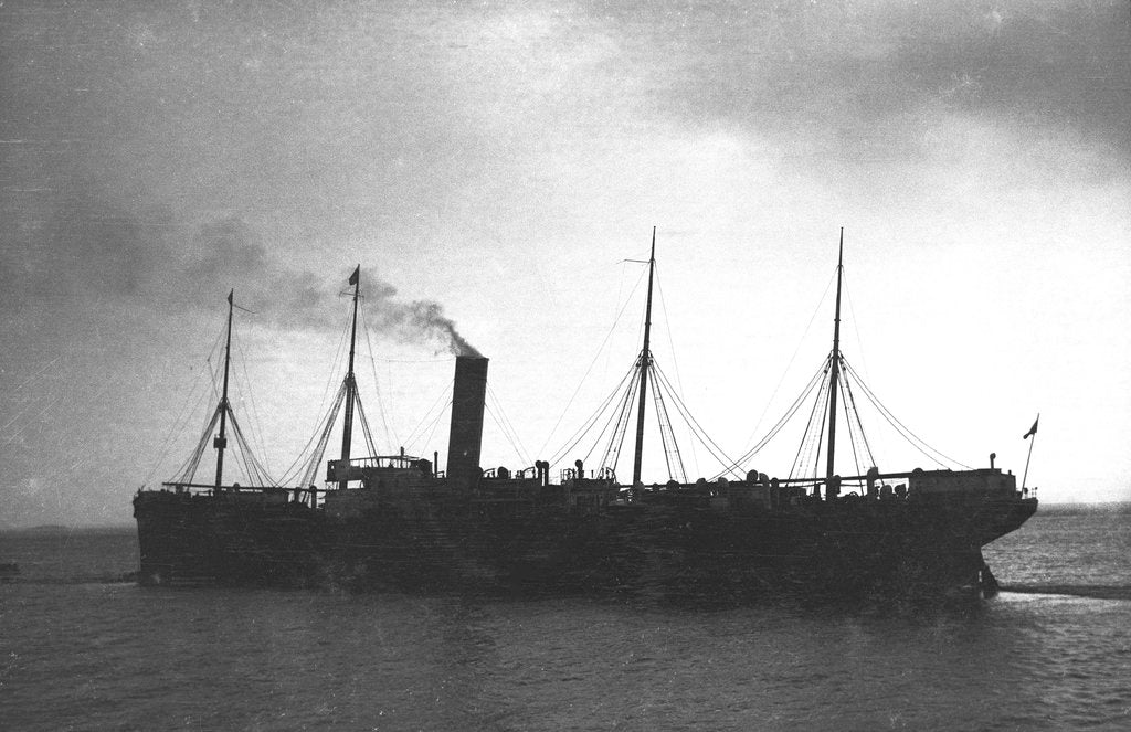 Detail of 'Oxonian' (Br, 1898) under way by unknown