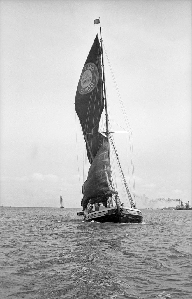 Detail of 'Youngarth' (Br, 1913) Under sail coming up to Southampton by unknown