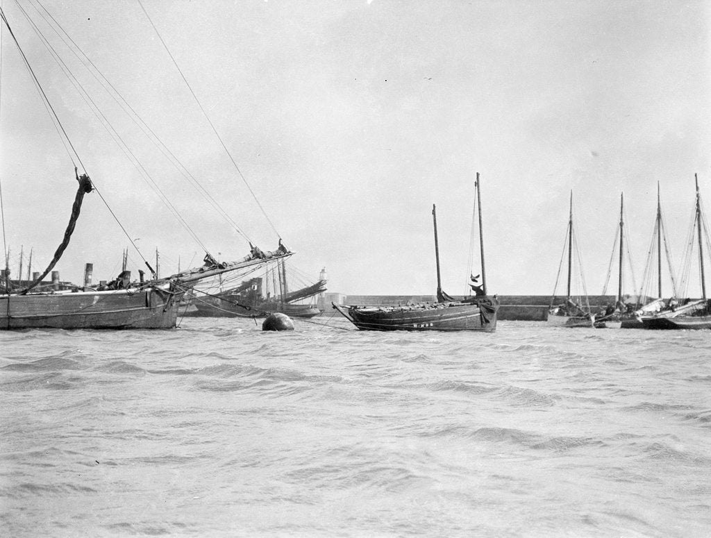 Detail of Douarnenez lugger by unknown