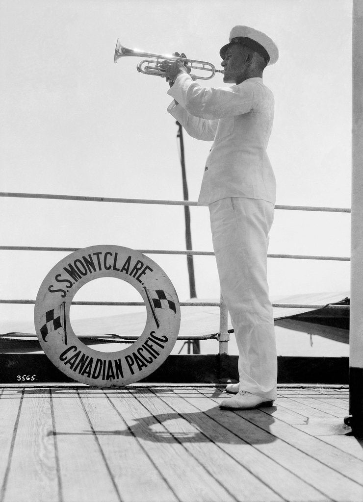 Detail of Lunchtime on board the 'Montclare' by Marine Photo Service