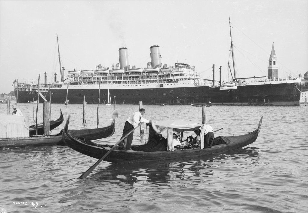 Detail of The 'Orford' at Venice, Italy by Marine Photo Service