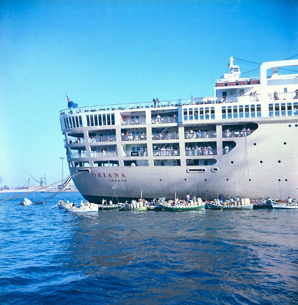 Detail of Stern of the 'Oriana' by Marine Photo Service