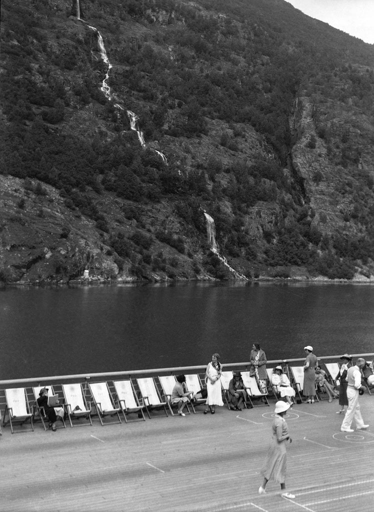 Detail of Deck of P&O ship, possibly the 'Viceroy of India' by Marine Photo Service