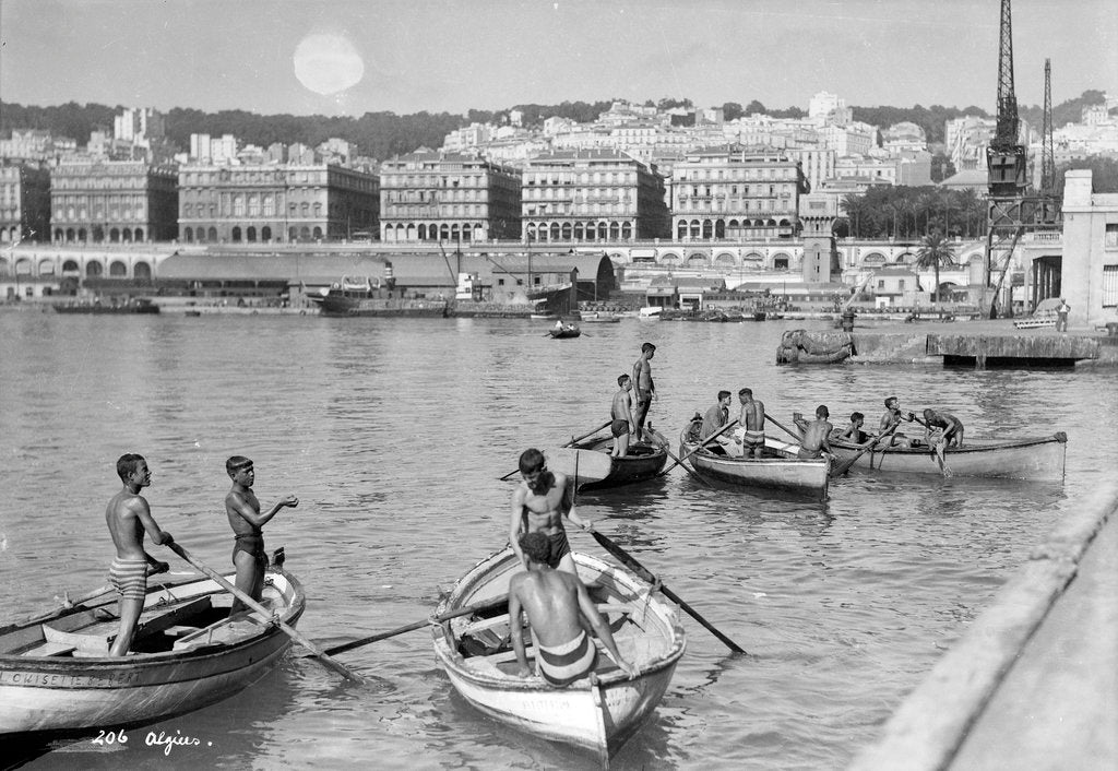 Detail of Port of Algiers, Algeria by Marine Photo Service