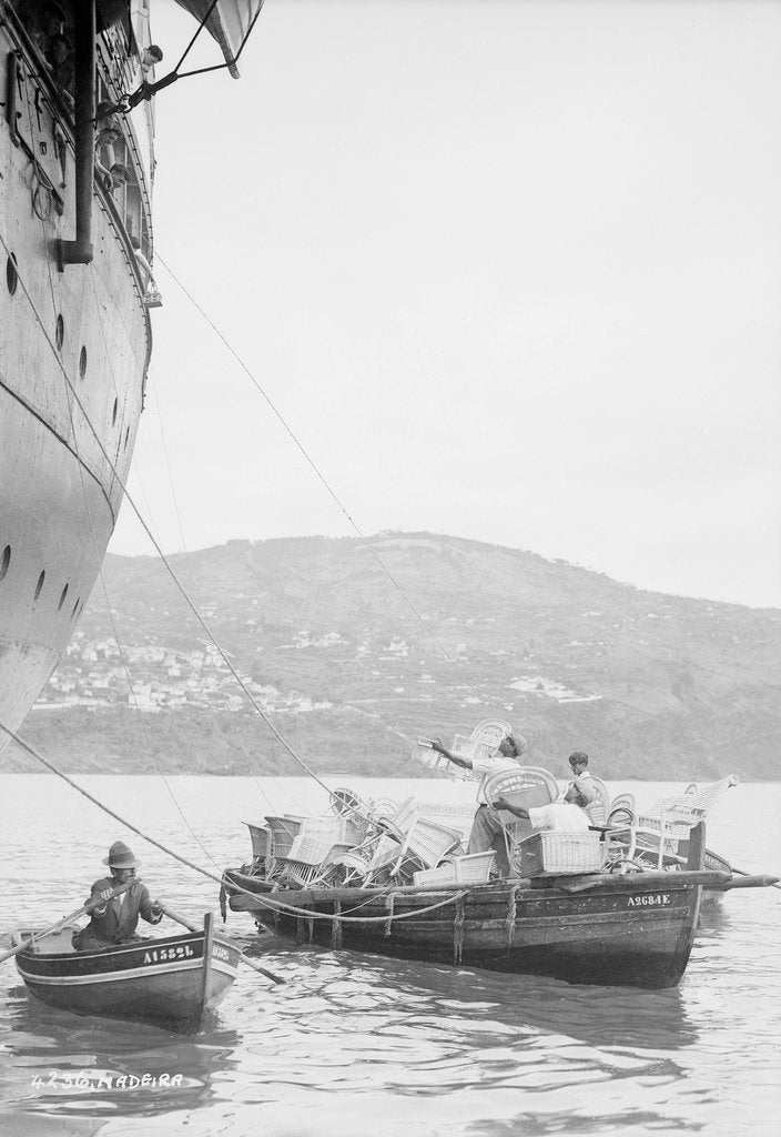 Detail of Wickerwork sellers in Funchal, Madeira by Marine Photo Service