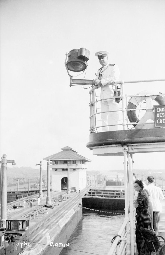 Detail of Panama Canal, Panama, 1925 by Marine Photo Service