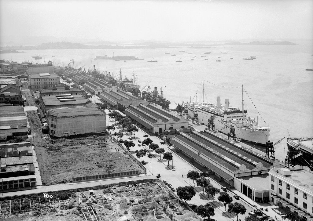 Detail of The 'Gripsholm' at Rio de Janeiro, Brazil by Marine Photo Service