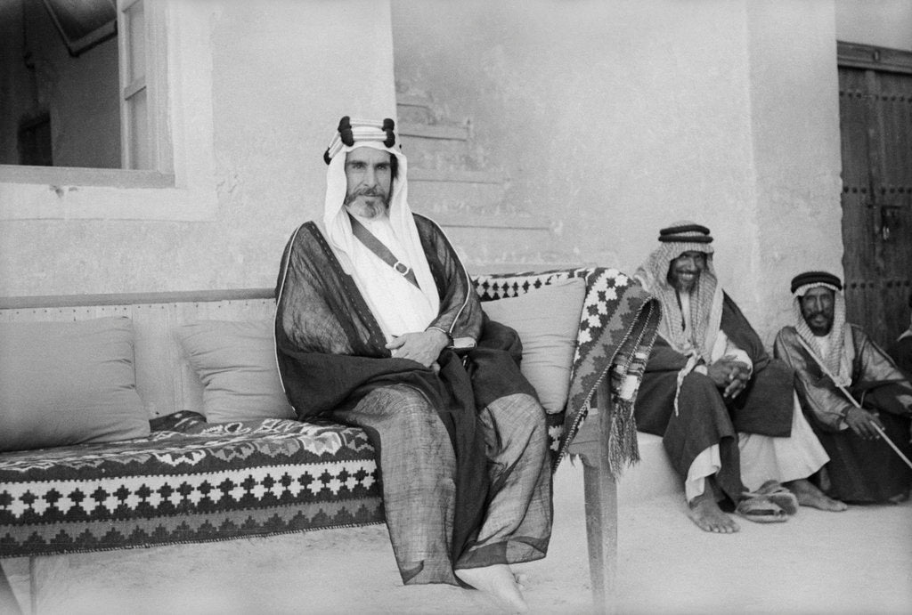 Detail of Sheikh Ali Al-Khalifa, Director of Public Security and governor of Kuwait City by Alan Villiers