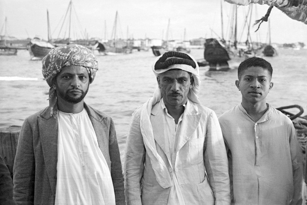 Detail of Three friends in Zanzibar by Alan Villiers