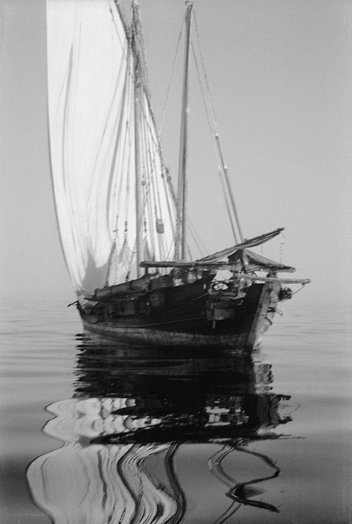 Detail of Becalmed off the Swahili coast by Alan Villiers