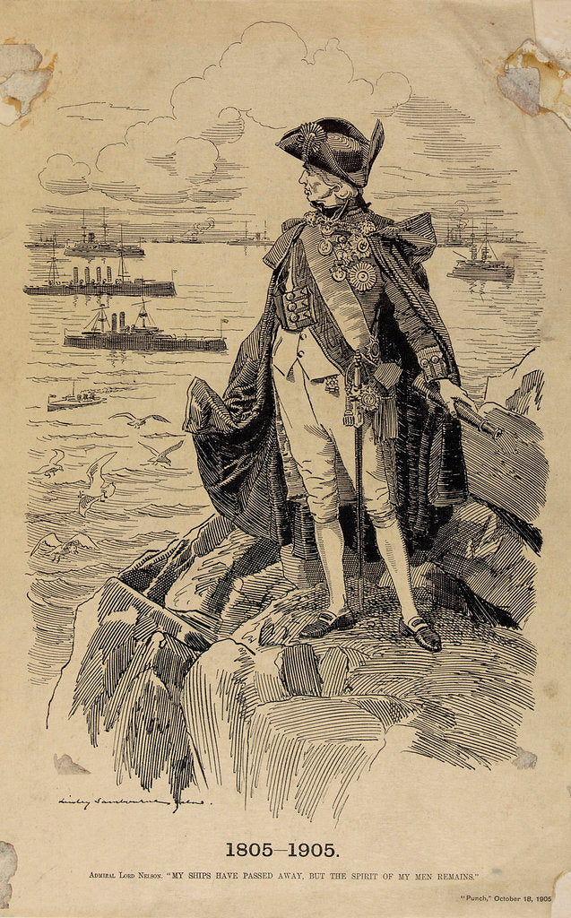 Detail of Admiral Lord Nelson by Edward Linley Sambourne