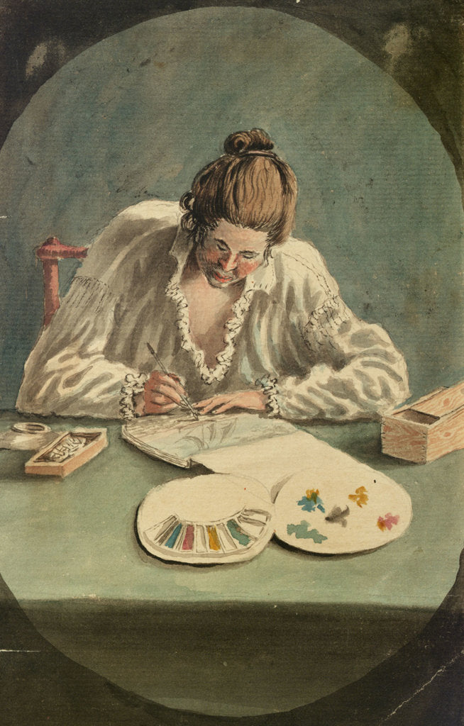 Detail of Gabriel Bray sketching watercolours by Gabriel Bray